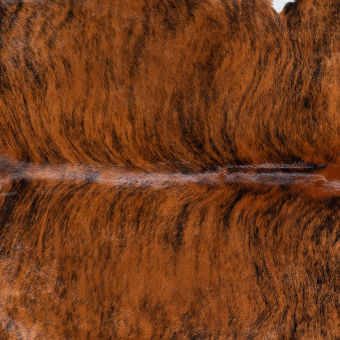 Brazilian Brindle White Belly Cowhide Rug Size 6'9" L x 6'4" W 6931