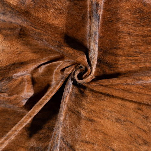 Brazilian Brindle White Belly Cowhide Rug Size 7'1" L x 6'9" W 6938