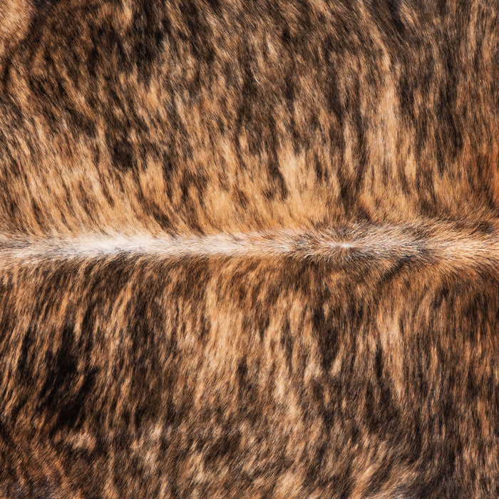 Brazilian Brindle Cowhide Rug Size 6'9" L x 6'1" W 6994