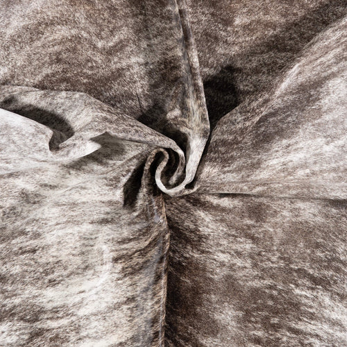 Brazilian Light Grey Brindle Cowhide Rug Size 6'9" L x 5'11" W 7010