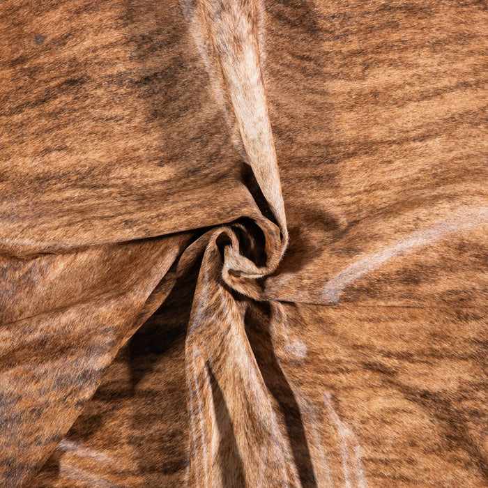 Brazilian Brindle Cowhide Rug Size 5'10" L x 5'4" W 7013