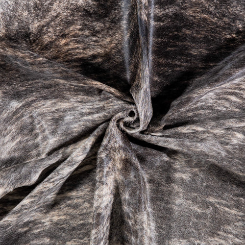 Brazilian Light Grey Brindle Cowhide Rug Size 7'9" L x 7'4" W 7022