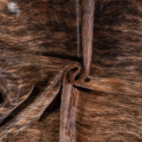 Brazilian Brindle Cowhide Rug Size 7'7" L x 7'0" W 7037