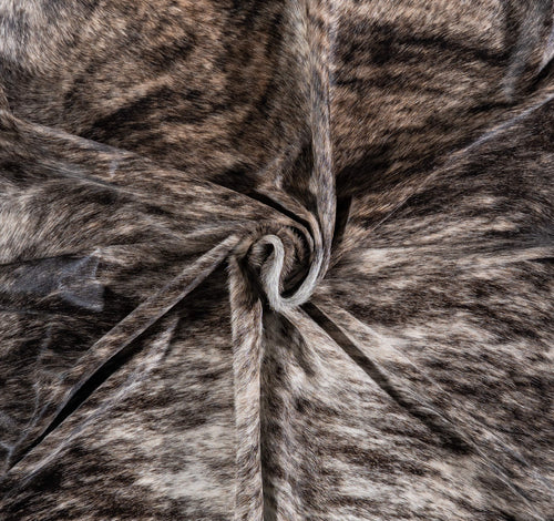 Brazilian Light Grey Brindle Cowhide Rug Size 8'3" L x 7'8" W 7041