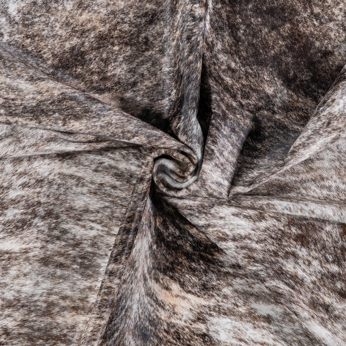 Brazilian Light Grey Brindle Cowhide Rug Size 7'8" L x 6'7" W 7052