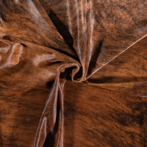 Brazilian Brindle Cowhide Rug Size 7'2" L x 6'8" W 7055