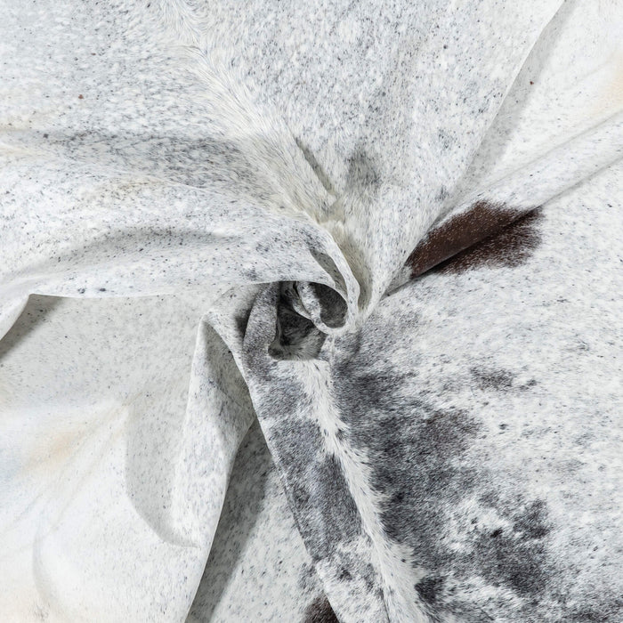 Brazilian Black Salt and Pepper Cowhide Rug Size 7'11" L x 6'2" W 7106