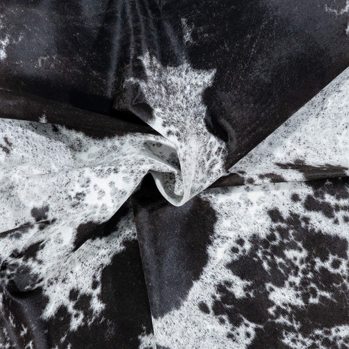 Brazilian Black Salt and Pepper Cowhide Rug Size 7'9" L x 5'10" W 7108