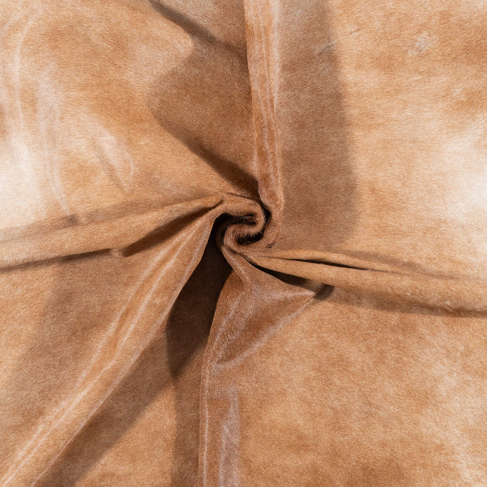 Brazilian Palomino and White Cowhide Rug Size 7'1" L x 6'2" W 7126