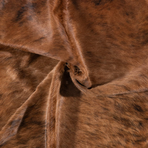 Brazilian Brindle Cowhide Rug Size 7'7" L x 6'11" W 7130