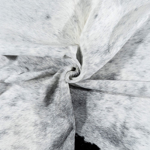 Brazilian Black Salt and Pepper Cowhide Rug Size 7'6" L x 5'8" W 7138