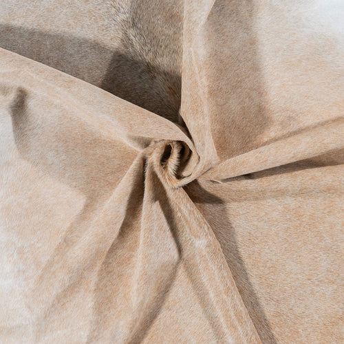 Brazilian Palomino and White Cowhide Rug Size 7'9" L x 6'6" W 7146