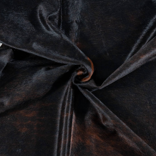 Brazilian Dark Brindle Cowhide Rug Size 7'1" L x 6'10" W 7173