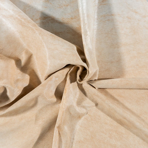 Brazilian Palomino and White Cowhide Rug Size 7'4" L x 6'2" W 7195