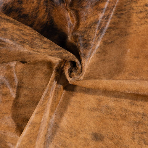 Brazilian Brindle Cowhide Rug Size 7'4" L x 5'11" W 7197