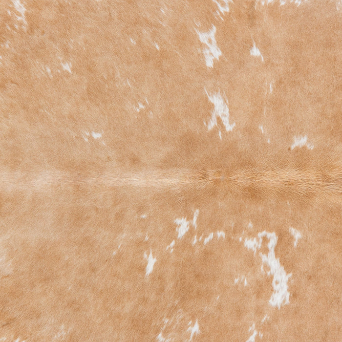 Brazilian Palomino and White Cowhide Rug Size 8'1" L x 6'9" W 7223