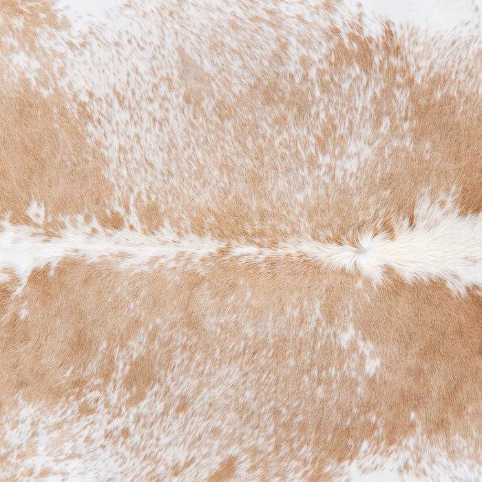 Brazilian Palomino and White Cowhide Rug Size 7'1" L x 6'2" W 7245