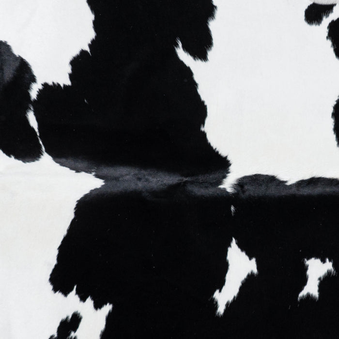Brazilian Black and White Cowhide Rug Size 6'10" L x 5'8" W 7259