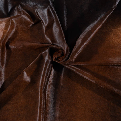 Brazilian Mahogany Cowhide Rug Size 8'4" L x 6'11" W 7263