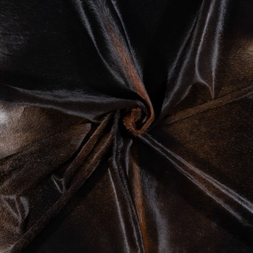 Brazilian Mahogany Cowhide Rug Size 7'6" L x 7'0" W 7274