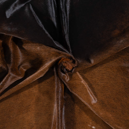 Brazilian Mahogany Cowhide Rug Size 7'8" L x 6'9" W 7279