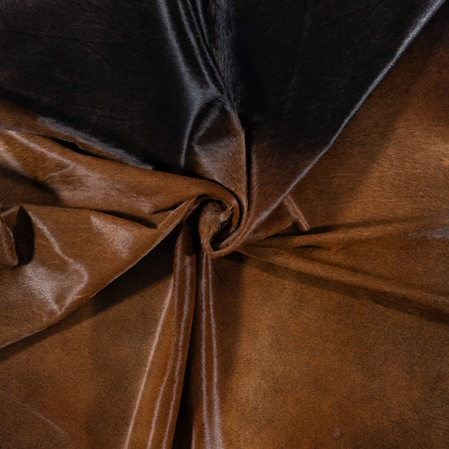 Brazilian Mahogany Cowhide Rug Size 7'7" L x 6'11" W 7280