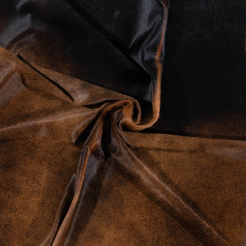 Brazilian Mahogany Cowhide Rug Size 7'6" L x 6'8" W 7281