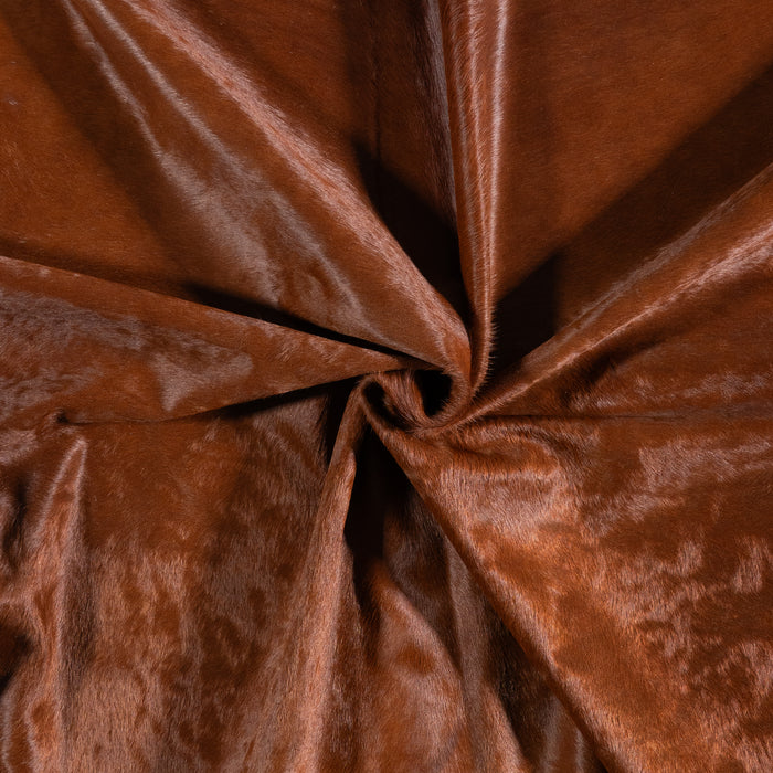 Brazilian Brown Cowhide Rug Size 7'1" L x 7'3" W 6173