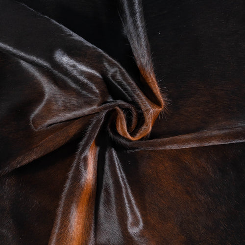 Brazilian Mahogany Cowhide Rug Size 6'2" L x 5'7" W 7307