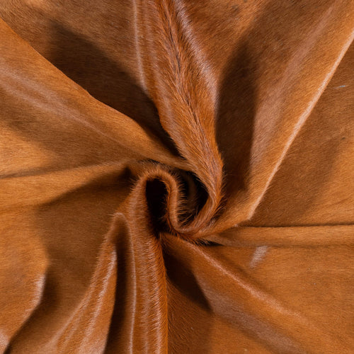 Brazilian Brown Cowhide Rug Size 7'9" L x 6'9" W 7331