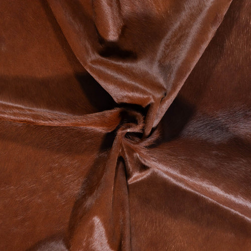 Brazilian Brown Cowhide Rug Size 8'1" L x 7'6" W 7334