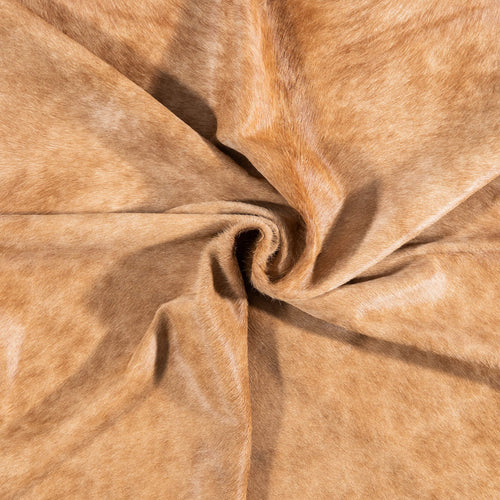 Brazilian Beige Cowhide Rug Size 6'11" L x 5'10" W 7344