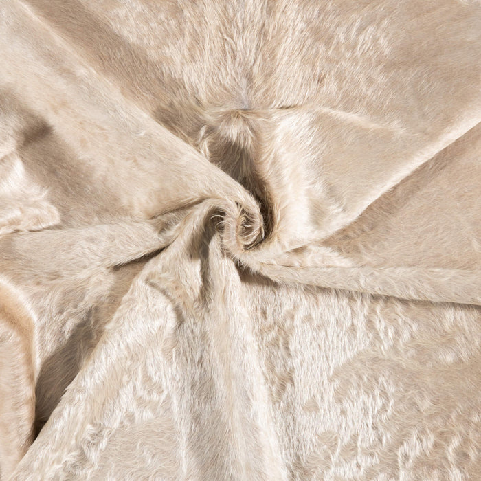 Brazilian Champagne Cowhide Rug Size 7'4" L x 7'0" W 7358