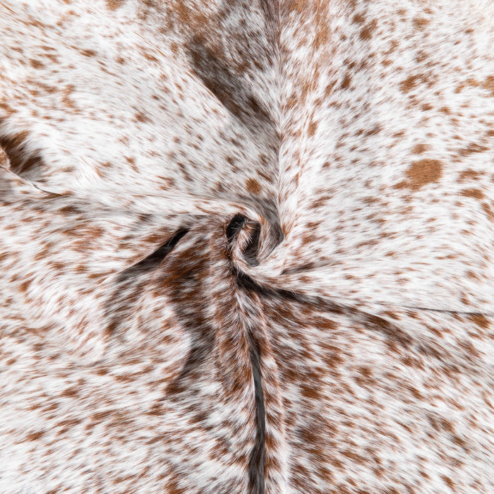 Brazilian Brown Salt and Pepper Cowhide Rug Size 6'5" L x 6'1" W 7386