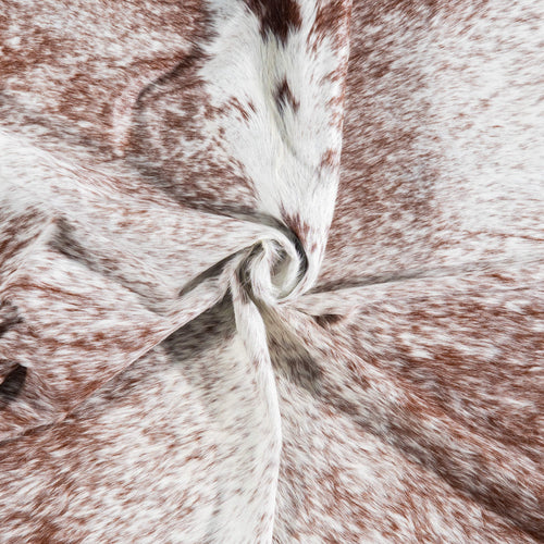 Brazilian Brown Salt and Pepper Cowhide Rug Size 8'0" L x 6'7" W 7431