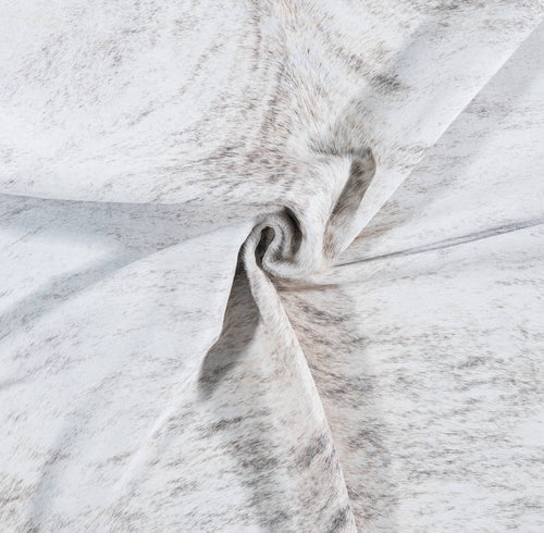 Brazilian Light Grey Brindle Cowhide Rug Size 6'6" L x 4'6" W 7434