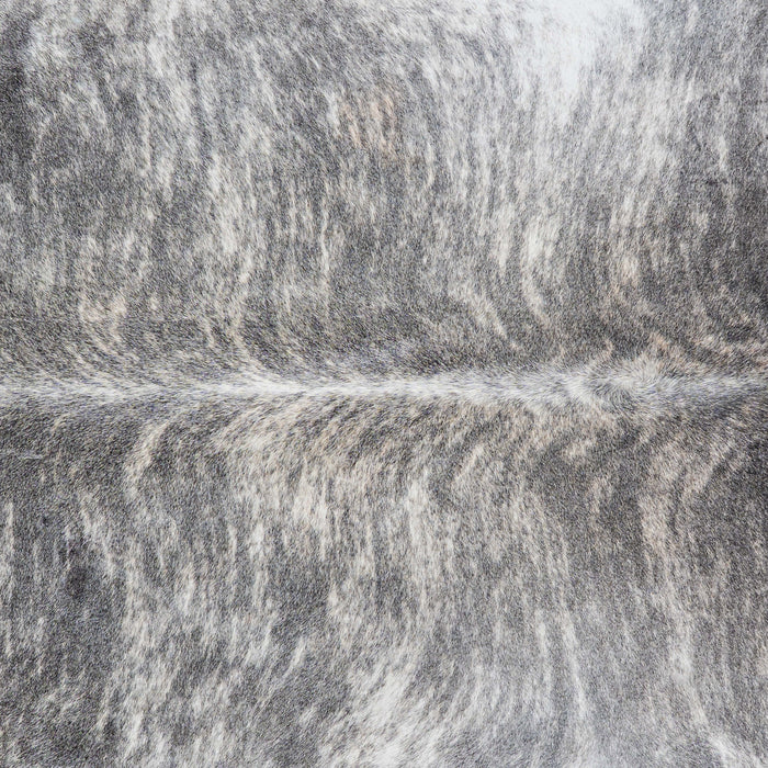 Brazilian Light Grey Brindle Cowhide Rug Size 7'1" L x 5'10" W 7438