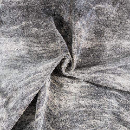 Brazilian Light Grey Brindle Cowhide Rug Size 7'1" L x 5'10" W 7438