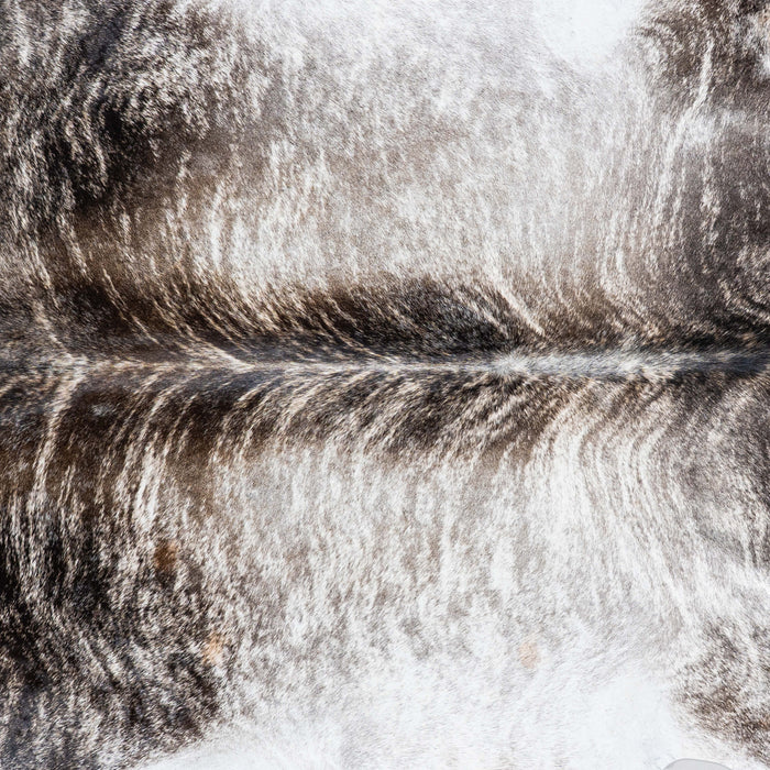 Brazilian Light Grey Brindle Cowhide Rug Size 7'11" L x 7'4" W 7441