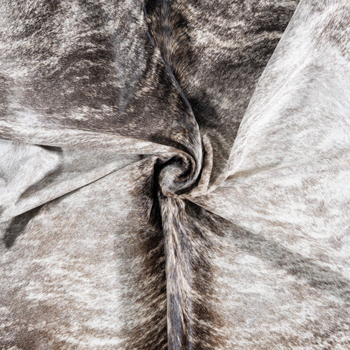 Brazilian Light Grey Brindle Cowhide Rug Size 7'11" L x 7'4" W 7441