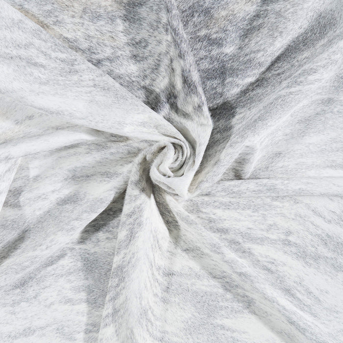 Brazilian Light Grey Brindle Cowhide Rug Size 8'5" L x 7'6" W 7458