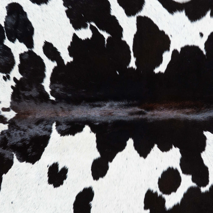 Brazilian Chocolate and White Cowhide Rug Size 7'7" L x 5'10" W 7464