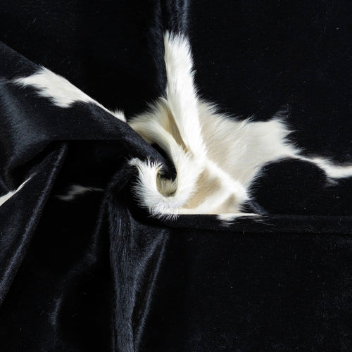 Brazilian Black and White Cowhide Rug Size 7'2" L x 5'8" W 7493