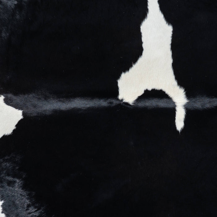 Brazilian Black and White Cowhide Rug Size 6'10" L x 6'8" W 7652