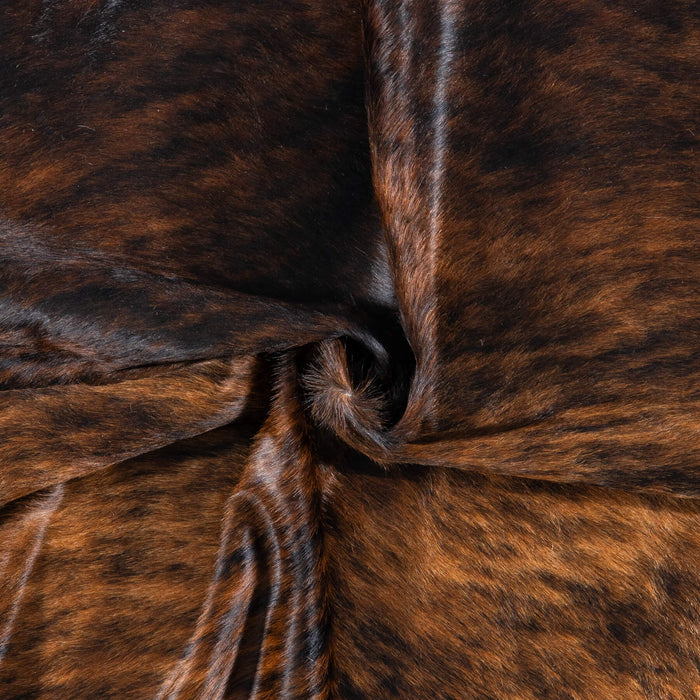 Brazilian Brindle Cowhide Rug Size 7'5" L x 6'10" W 7655