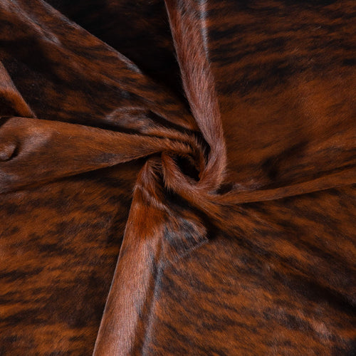 Brazilian Brindle Cowhide Rug Size 7'6" L x 6'9" W 7659