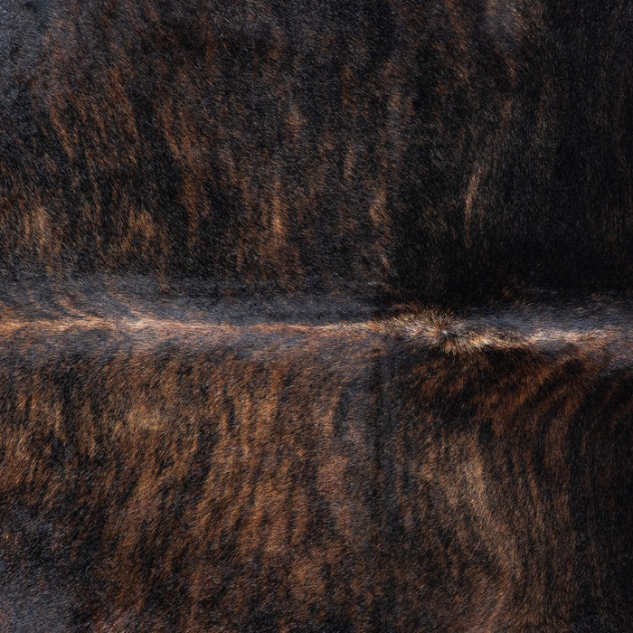 Brazilian Dark Brindle Cowhide Rug Size 7'1" L x 6'10" W 7661