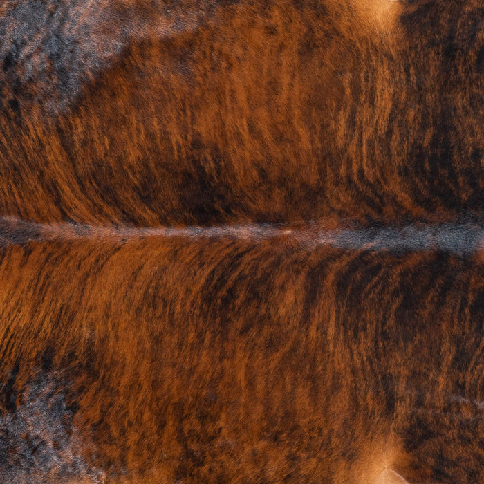 Brazilian Brindle Cowhide Rug Size 7'1" L x 6'7" W 7664