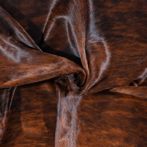 Brazilian Dark Brindle Cowhide Rug Size 7'5" L x 6'6" W 7667