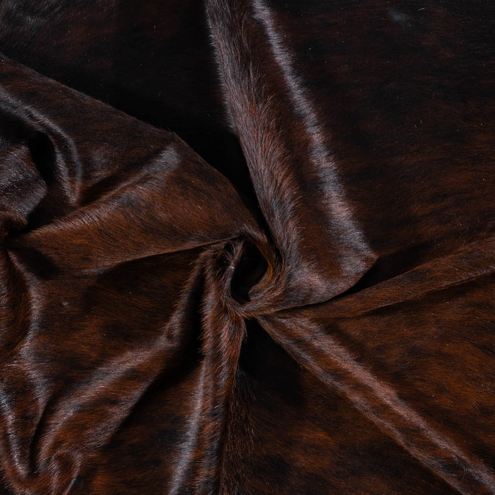 Brazilian Dark Brindle Cowhide Rug Size 8'0" L x 7'0" W 7678